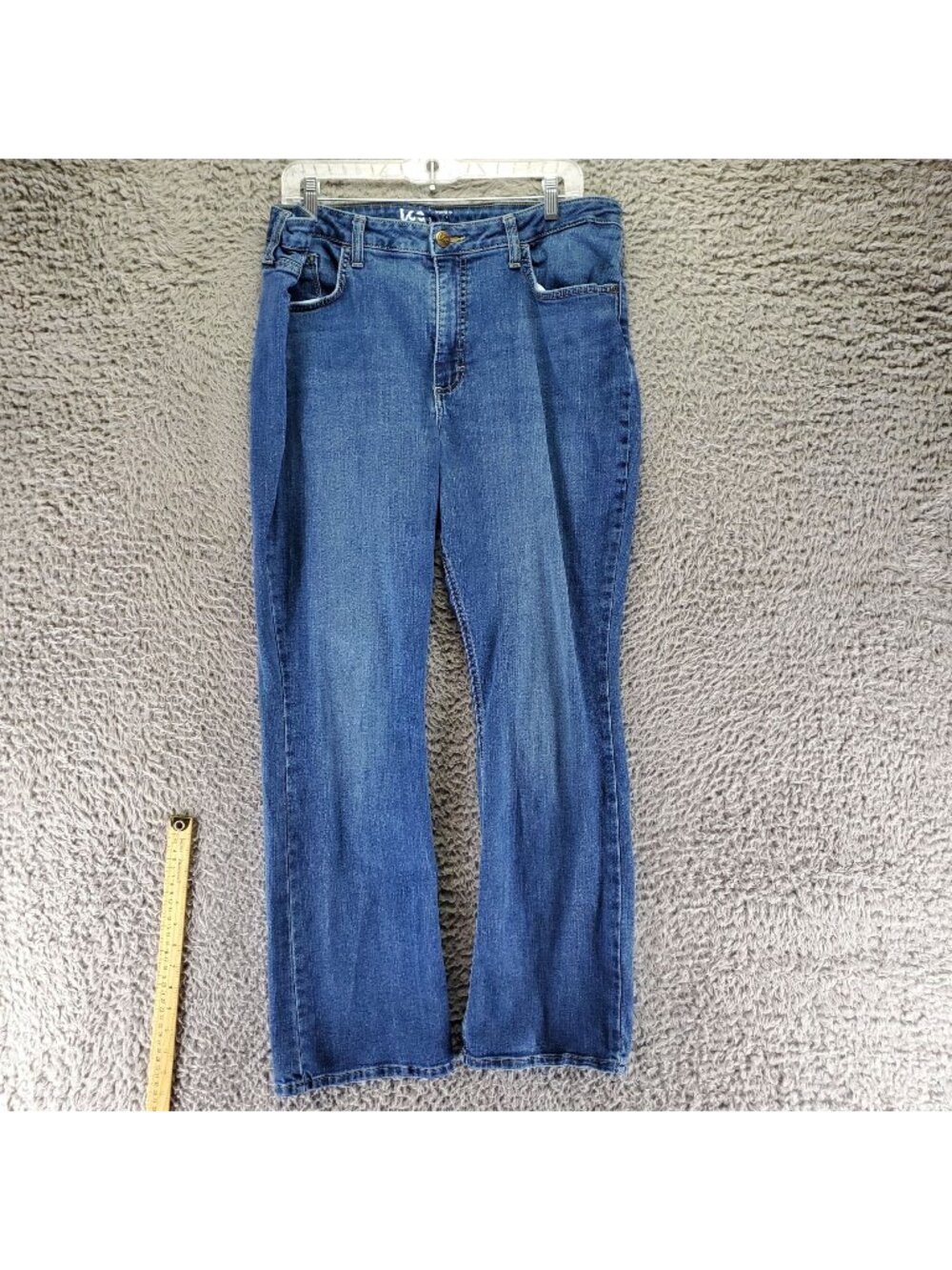 Lee Jeans Womens 18 Blue Regular Fit Straight Mid Rise Stretch Denim